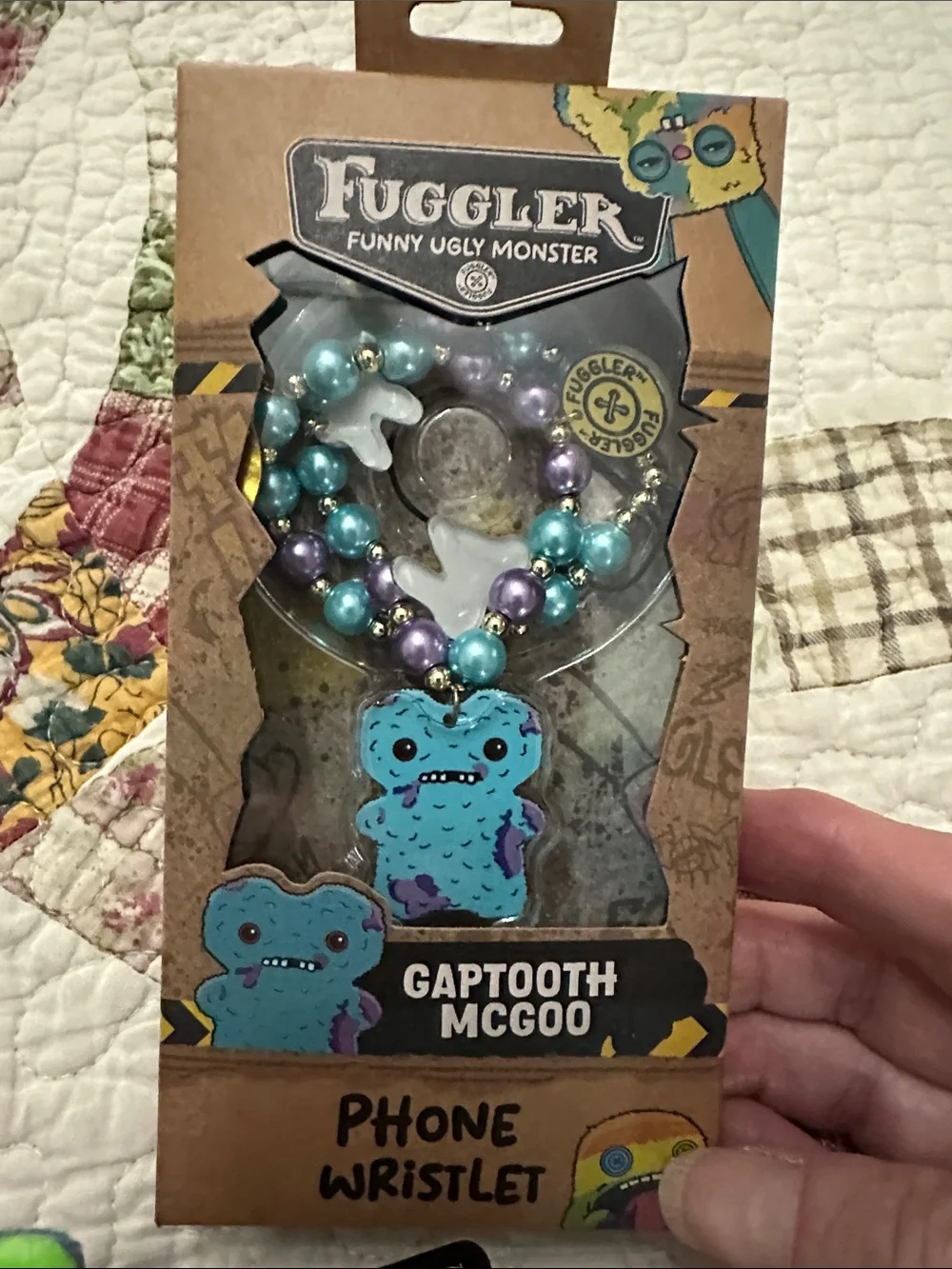Fuggler Plush Keyring/bag charm with phone wristlet Monster - Picture 4 of 6